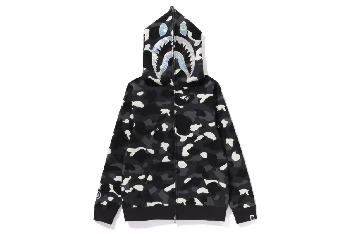 CITY CAMO SHARK FULL ZIP HOODIE sold by Bape