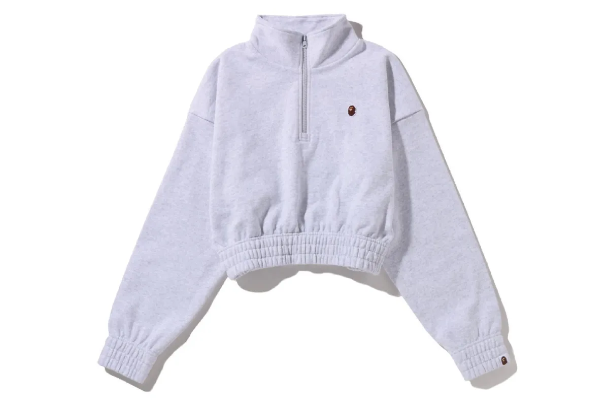 APE HEAD ONE POINT CROPPED HALF ZIP sold by Bape
