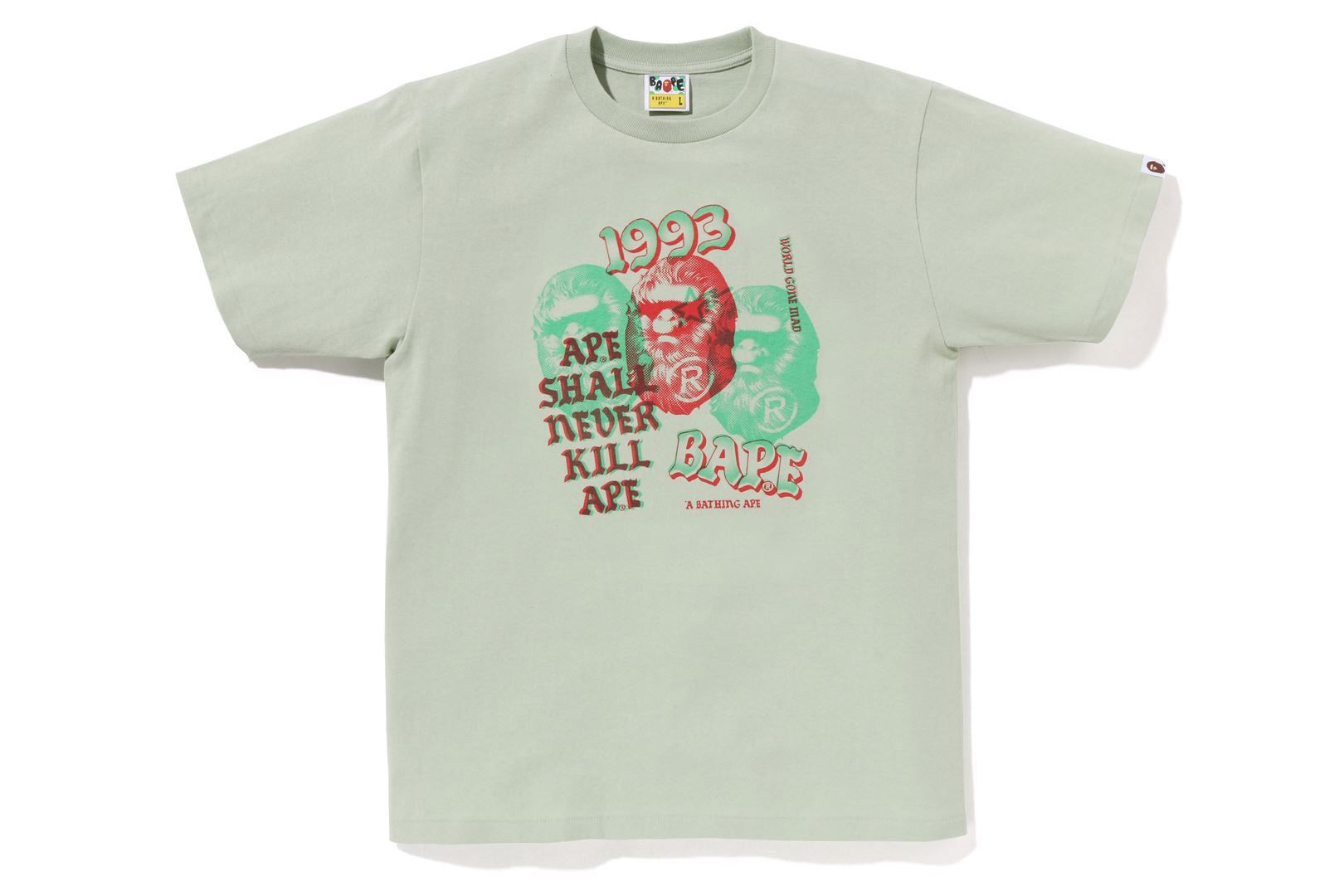 PIGMENT THREE APE HEAD TEE sold by Bape product image thumbnail 5