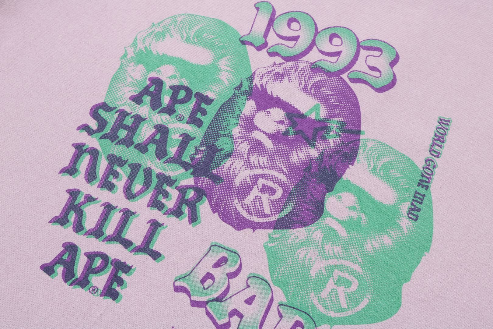 PIGMENT THREE APE HEAD TEE sold by Bape product image thumbnail 8