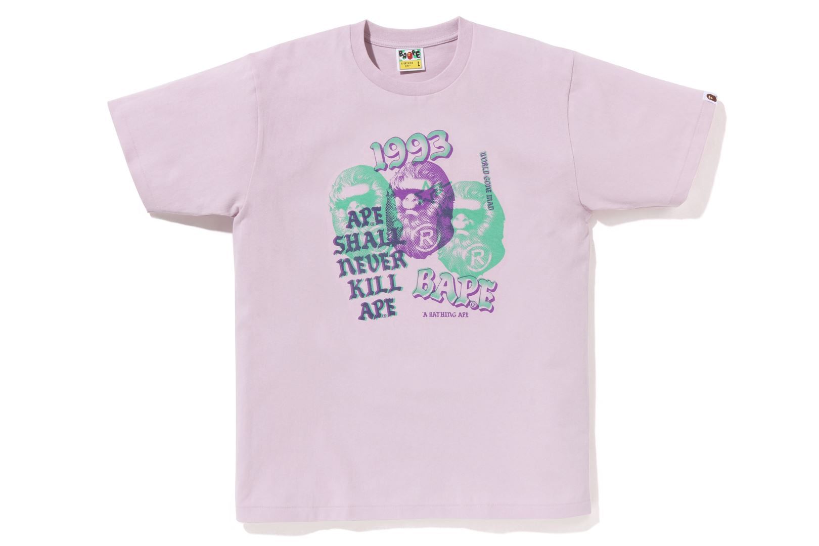 PIGMENT THREE APE HEAD TEE sold by Bape product image thumbnail 7