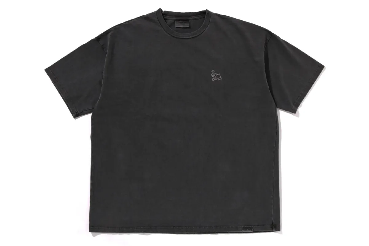 BAPE BLACK STONE WASH APE HEAD LOGO TEE sold by Bape