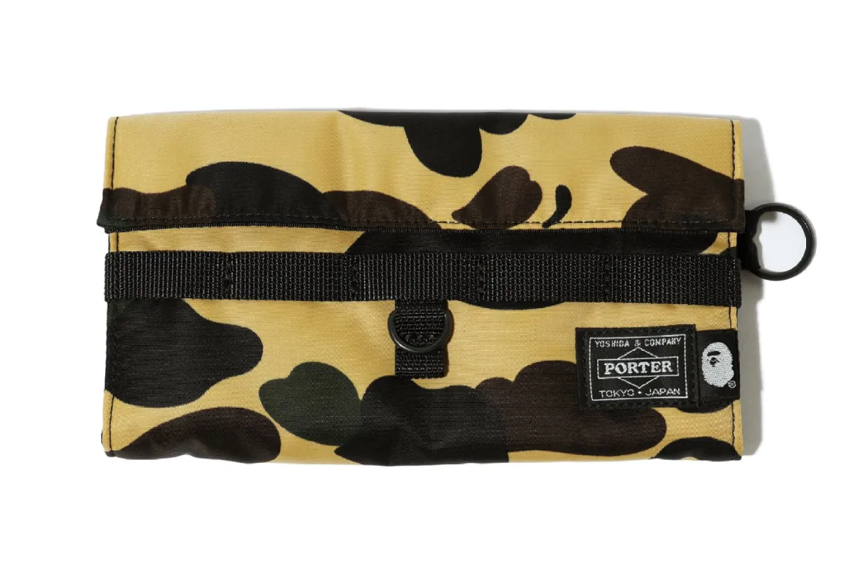 【 BAPE X PORTER 】1ST CAMO LONG WALLET sold by Bape