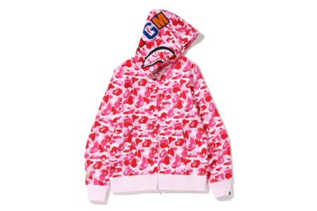ABC CAMO SHARK FULL ZIP HOODIE sold by Bape