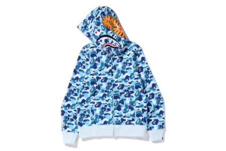 ABC CAMO SHARK FULL ZIP HOODIE sold by Bape