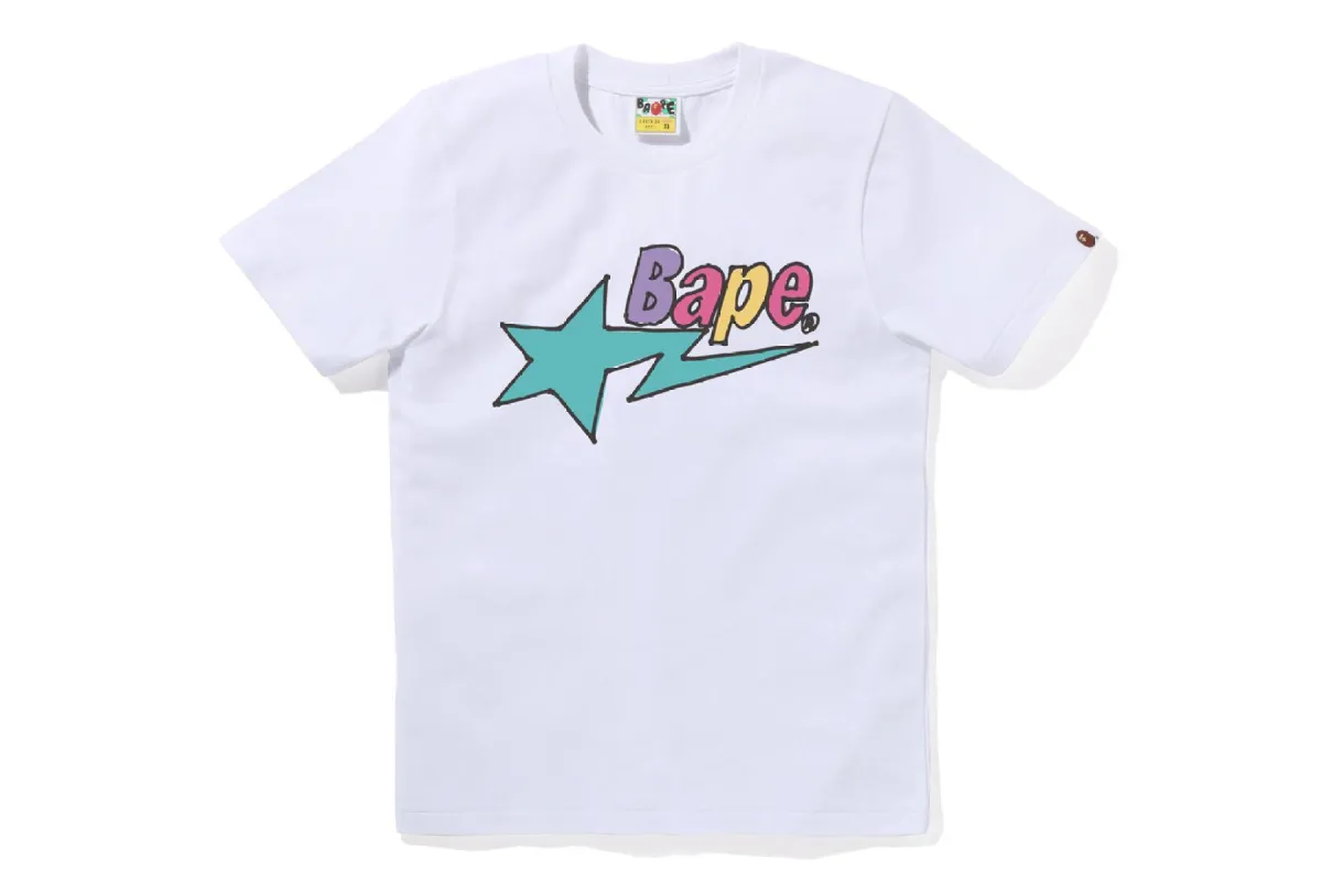 HAND DRAW BAPE STA LOGO TEE sold by Bape