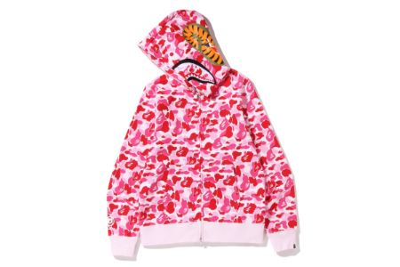 ABC CAMO SHARK FULL ZIP HOODIE sold by Bape