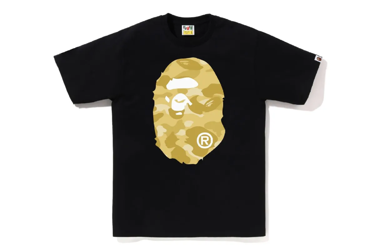 COLOR CAMO BIG APE HEAD TEE sold by Bape