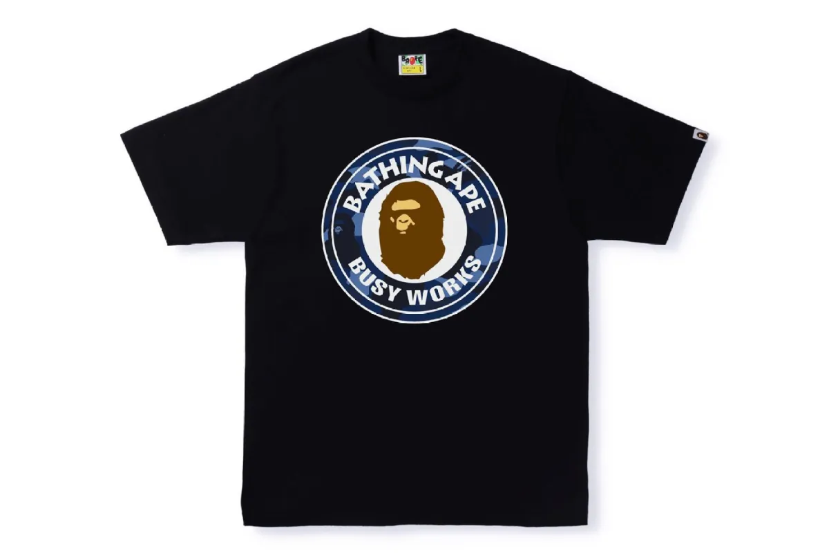 COLOR CAMO BUSY WORKS TEE sold by Bape