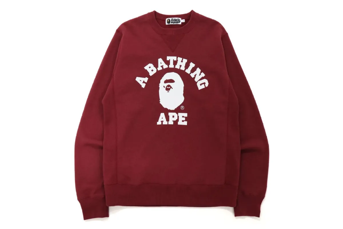 COLLEGE CREWNECK sold by Bape