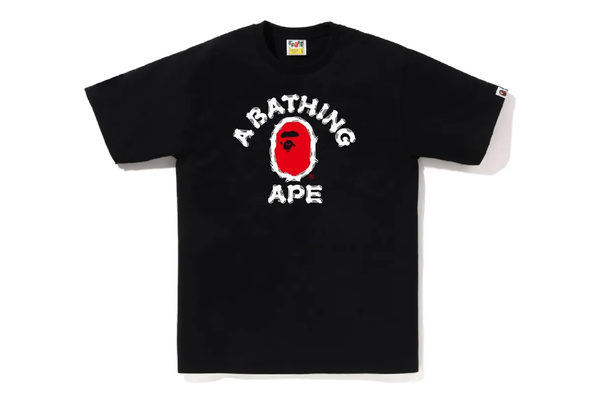 BRUSH COLLEGE TEE sold by Bape
