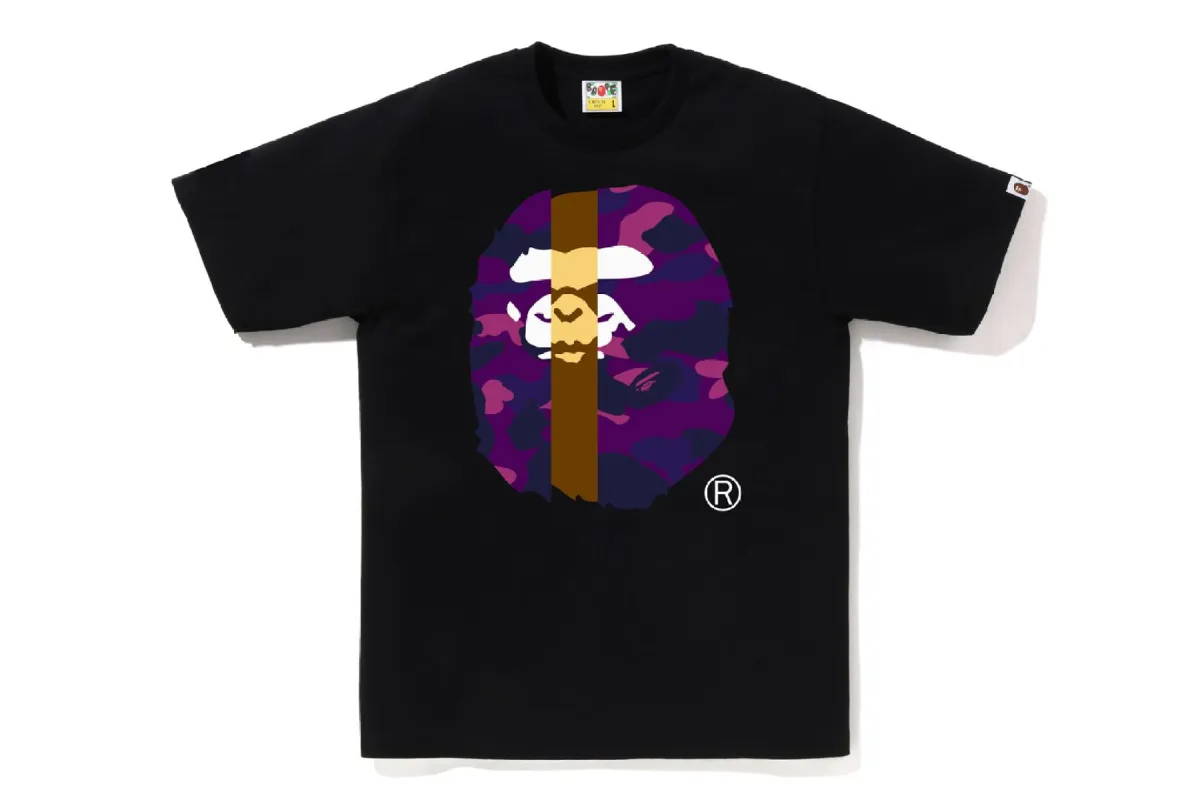 COLOR CAMO TRANSFORM BIG APE HEAD TEE sold by Bape