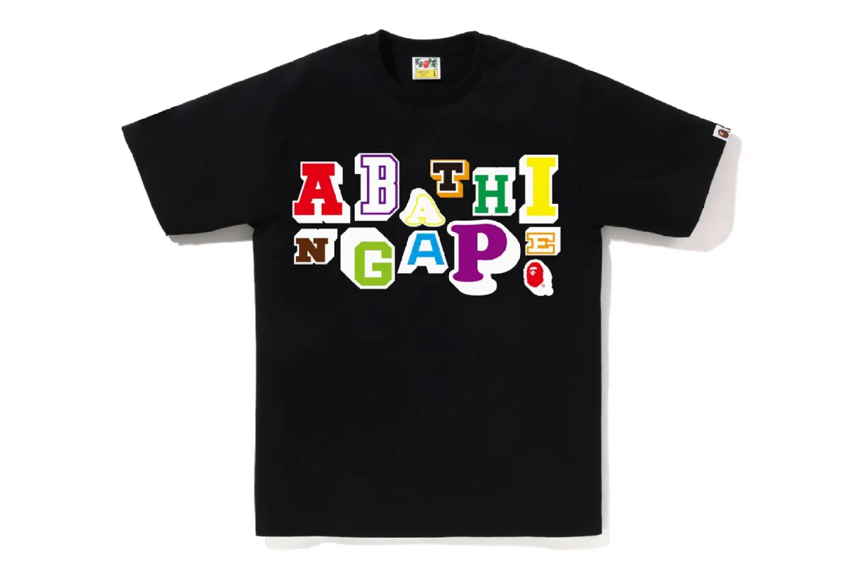 VARSITY FONT TEE made by Bape