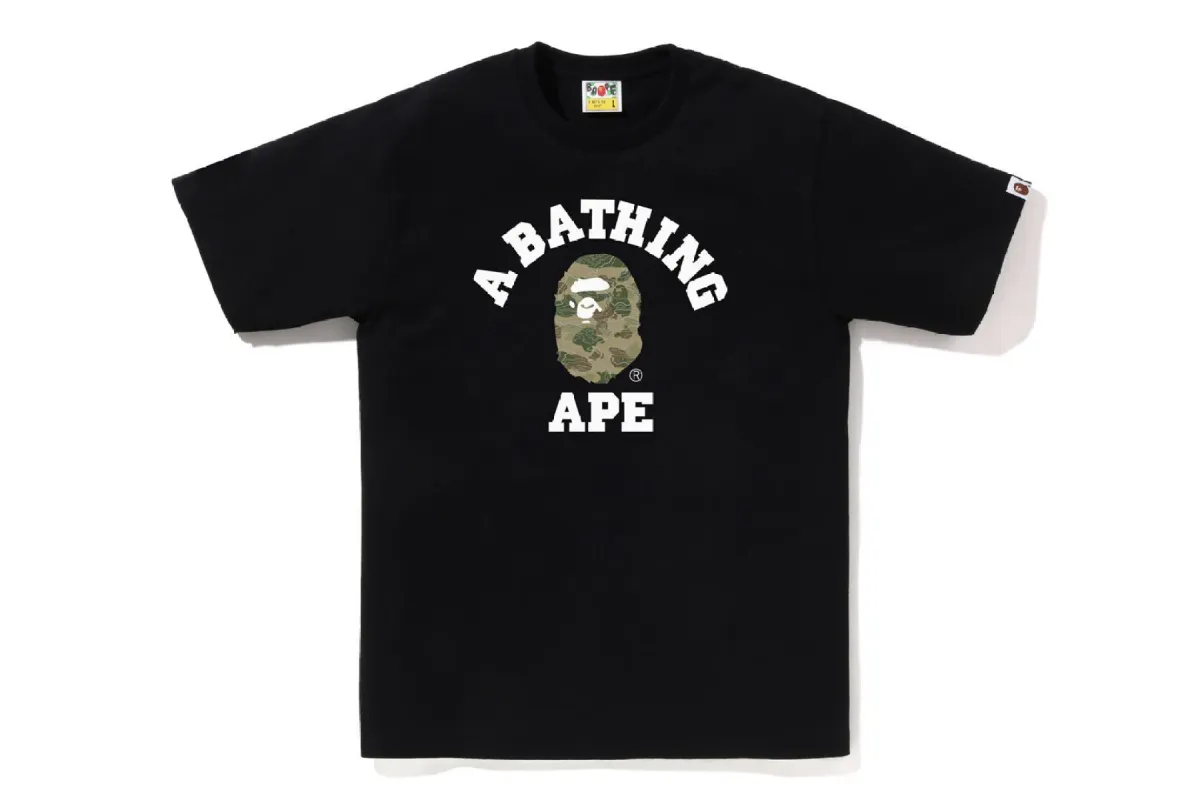 LAYERED LINE CAMO COLLEGE TEE sold by Bape