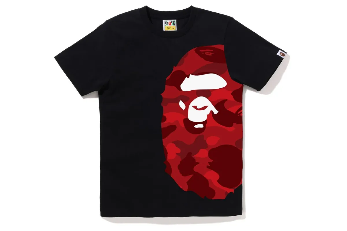 COLOR CAMO SIDE BIG APE HEAD TEE sold by Bape