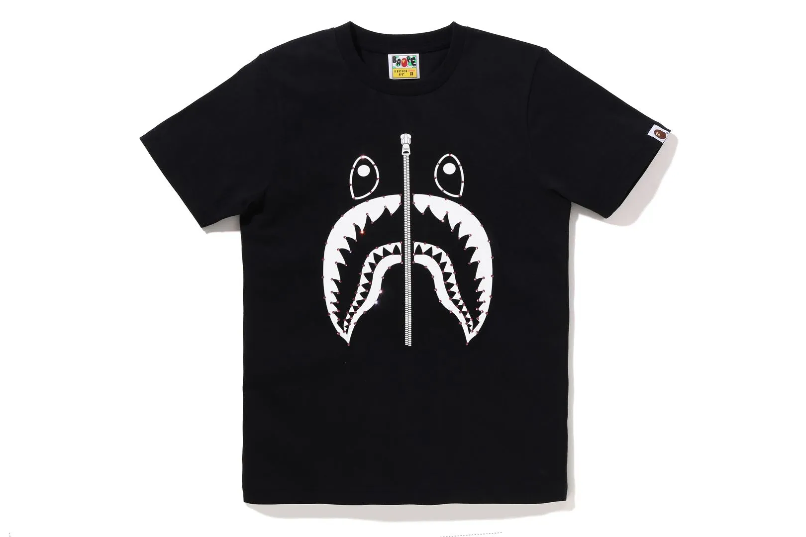CRYSTAL STONE SHARK TEE sold by Bape