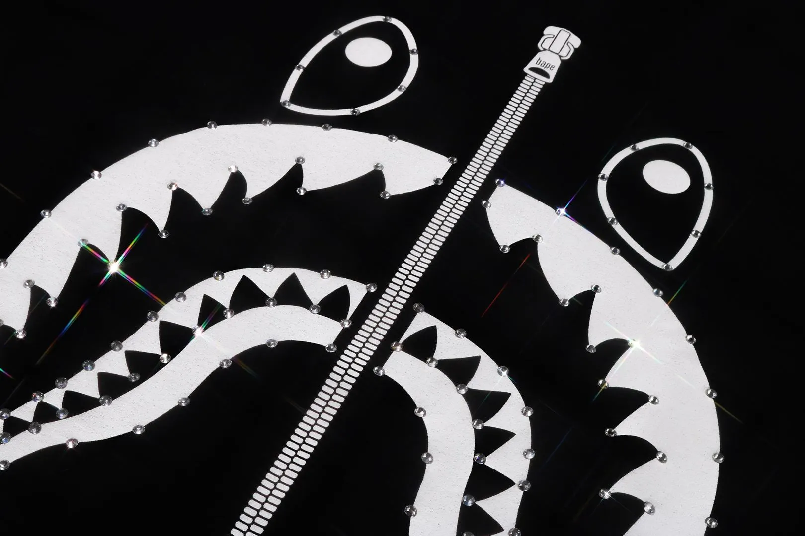 CRYSTAL STONE SHARK TEE sold by Bape product image thumbnail 4