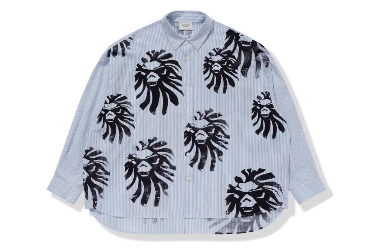 【 BAPE BLACK 】LOOSE FIT LOGO SHIRT sold by Bape