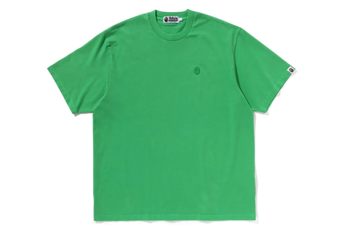 APE HEAD ONE POINT GARMENT DYED RELAXED FIT TEE sold by Bape