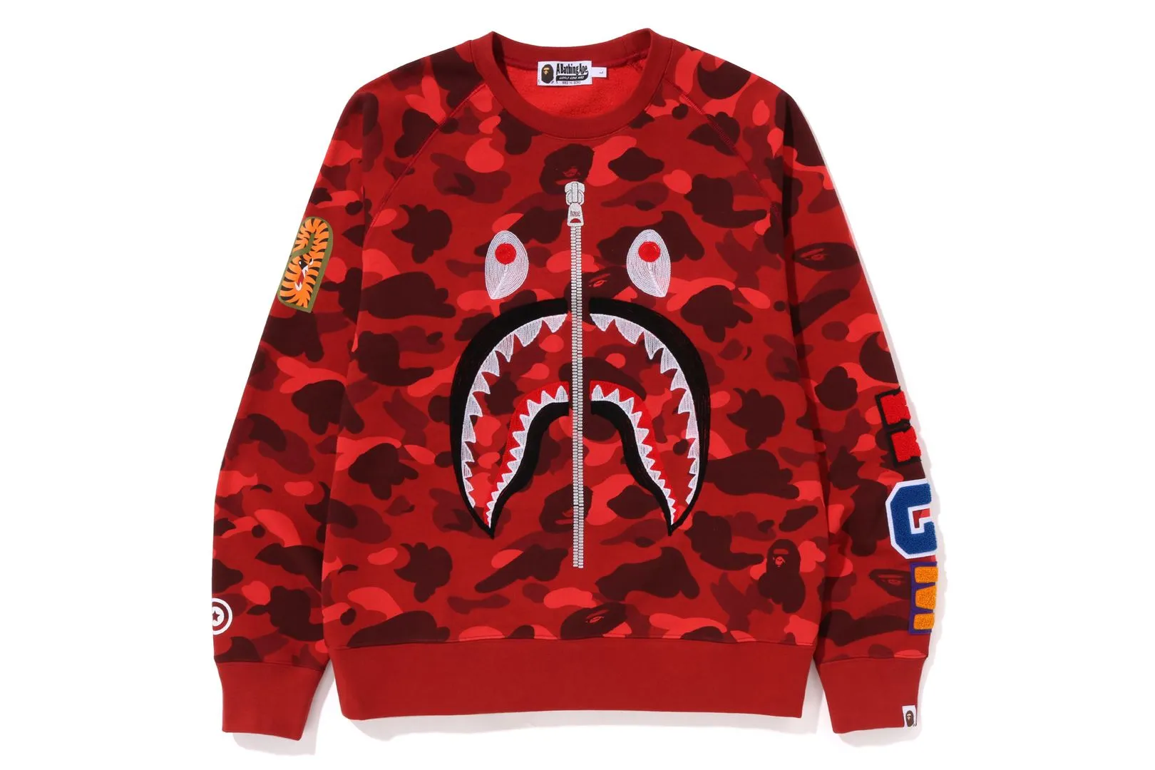 COLOR CAMO EMBROIDERY SHARK CREWNECK sold by Bape product image thumbnail 5