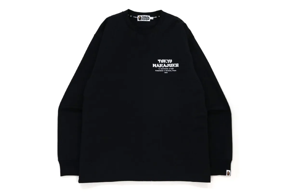 ABC CAMO DARUMA RELAXED FIT L/S TEE sold by Bape