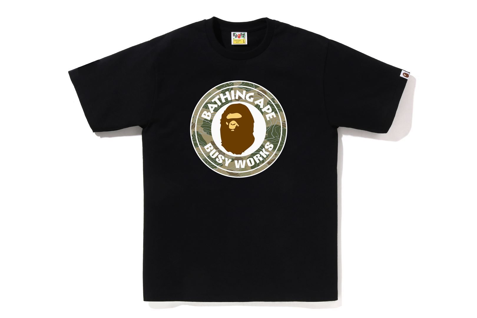 LAYERED LINE CAMO BUSY WORKS TEE sold by Bape