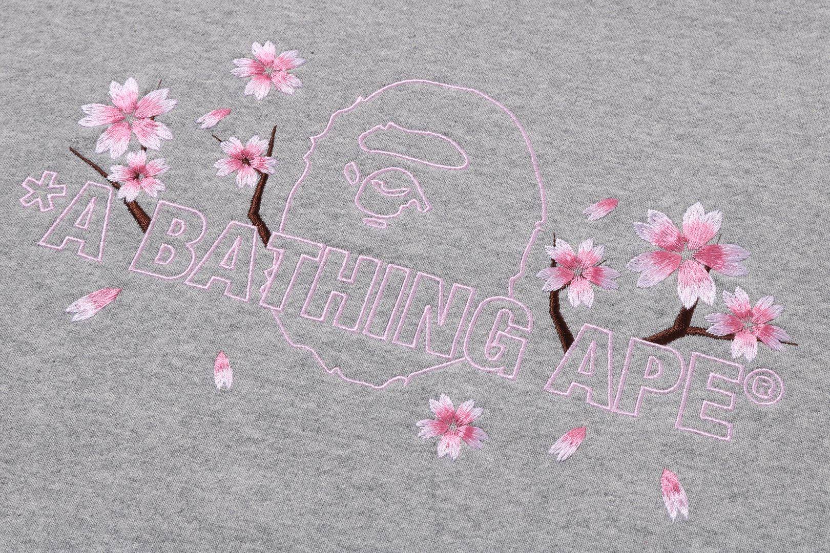 SAKURA A BATING APE RELAXED FIT CREWNECK sold by Bape product image thumbnail 3