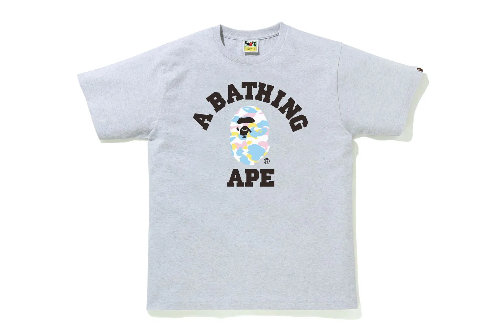 NEW MULTI CAMO COLLEGE TEE sold by Bape product image thumbnail 2