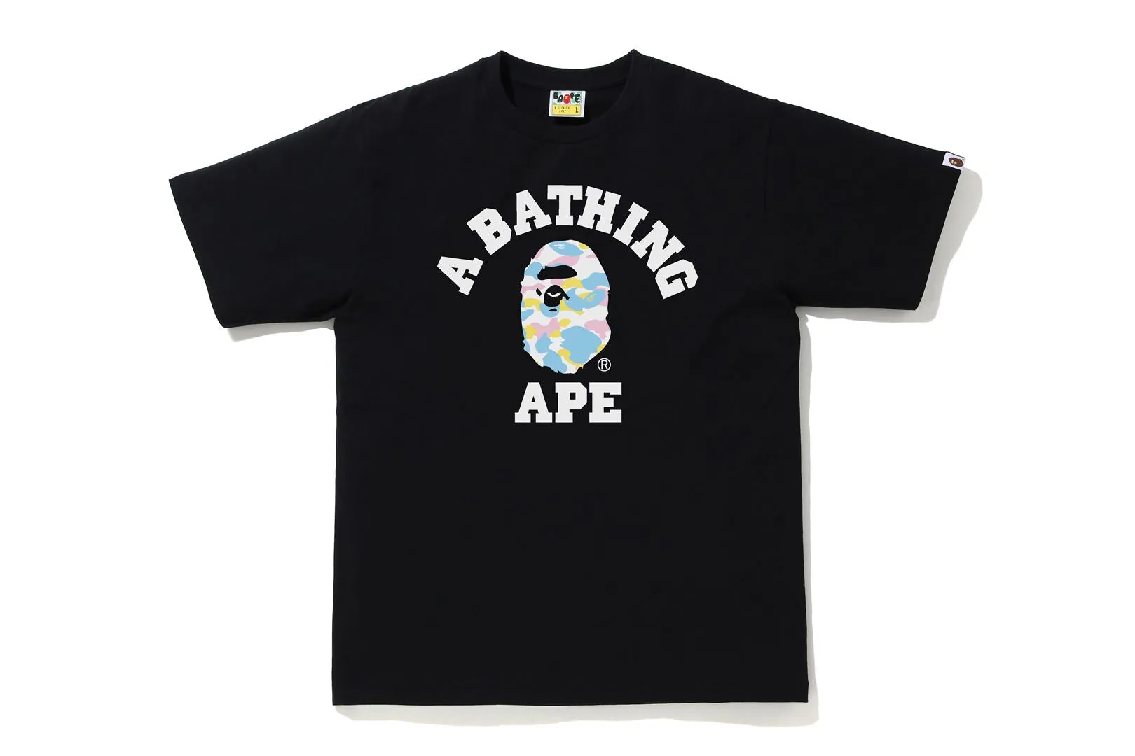 NEW MULTI CAMO COLLEGE TEE sold by Bape