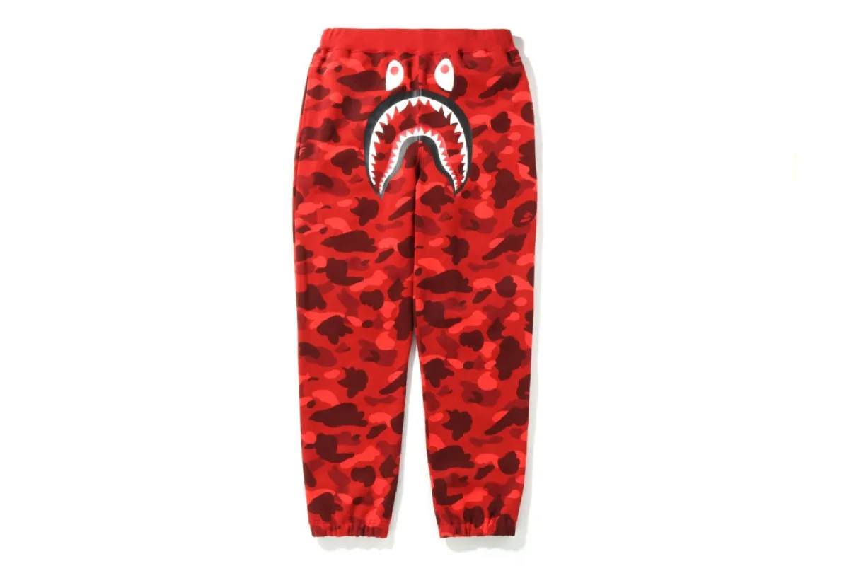 COLOR CAMO SHARK SWEAT PANTS sold by Bape