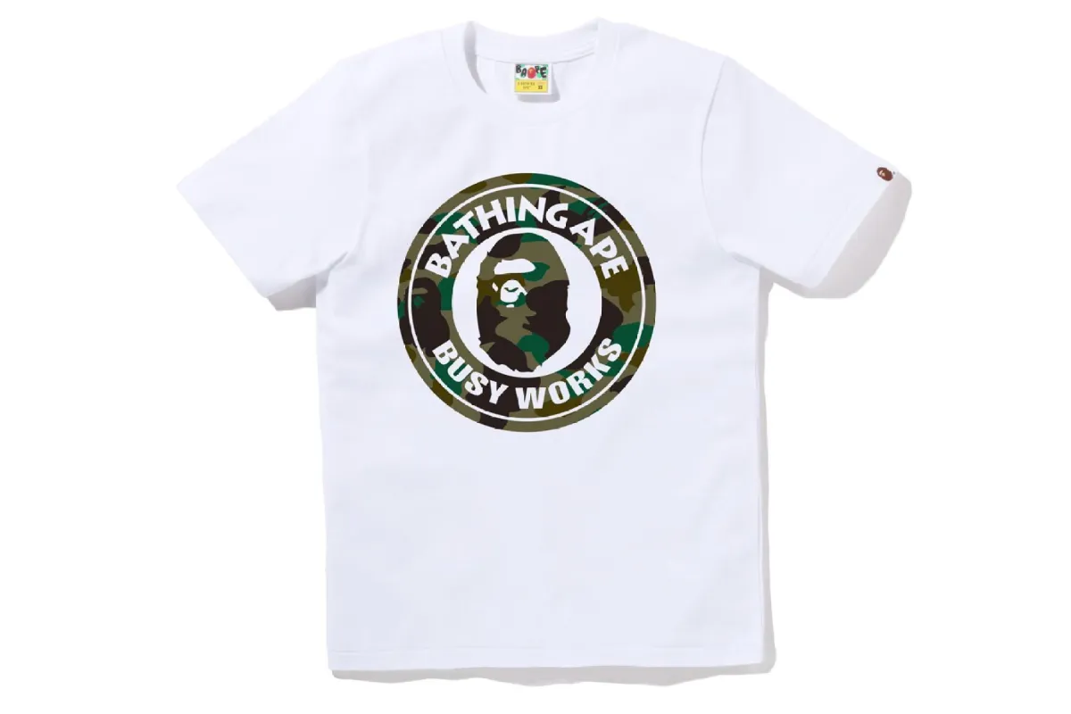 1ST CAMO BUSY WORKS TEE sold by Bape