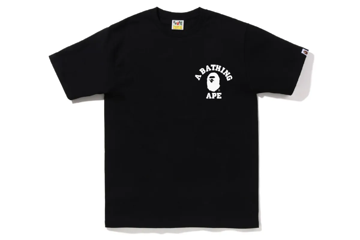 BICOLOR COLLEGE ATS TEE sold by Bape