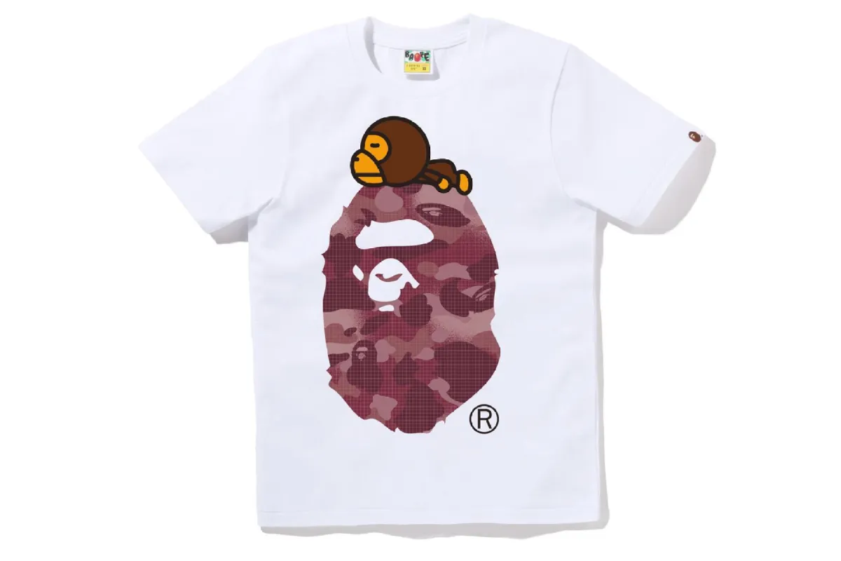 GRID CAMO MILO ON BIG APE TEE sold by Bape