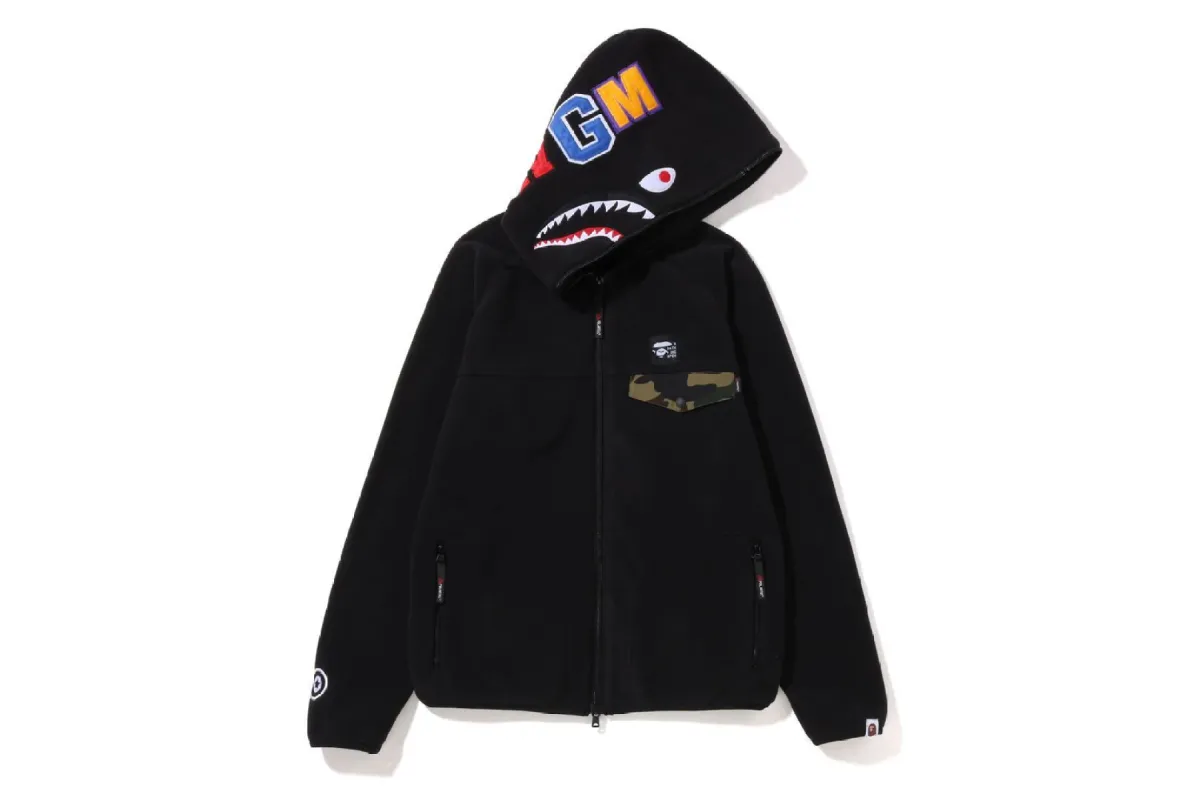 SHARK POLARTEC FULL ZIP HOODIE sold by Bape