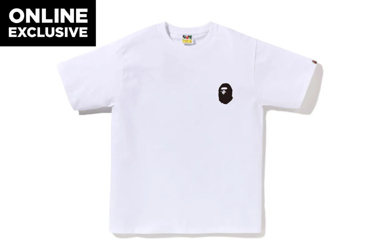 BICOLOR MULTI LOGO TEE sold by Bape