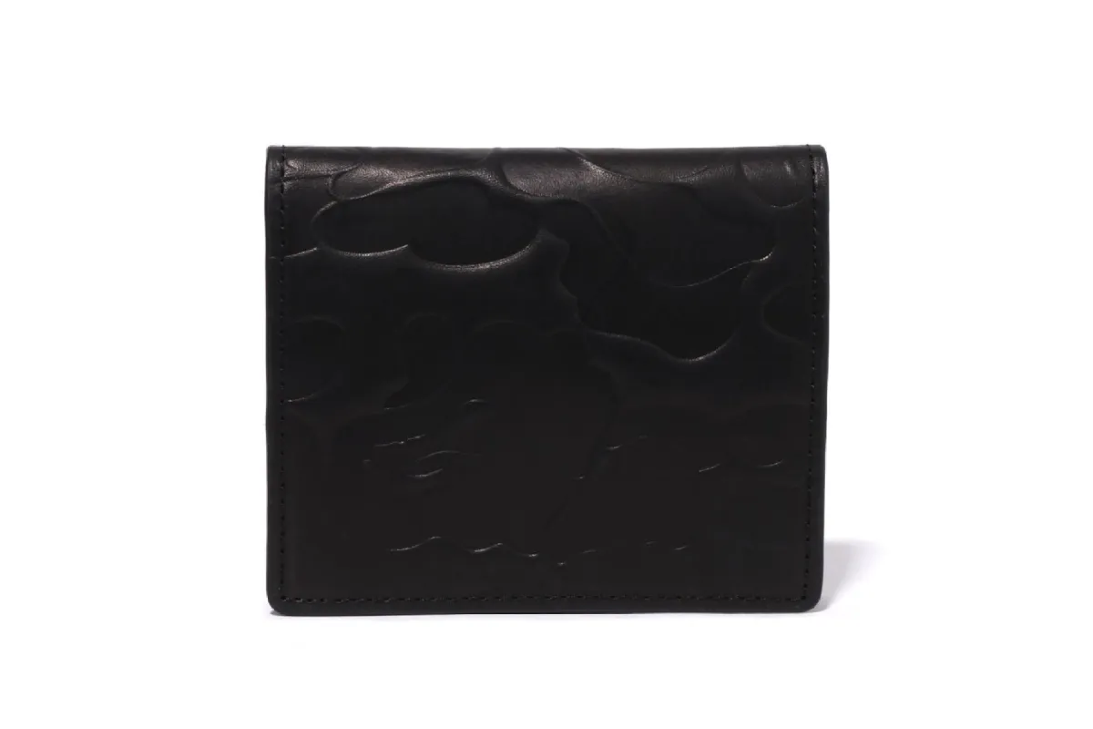 EMBOSSED LEATHER MINI WALLET sold by Bape