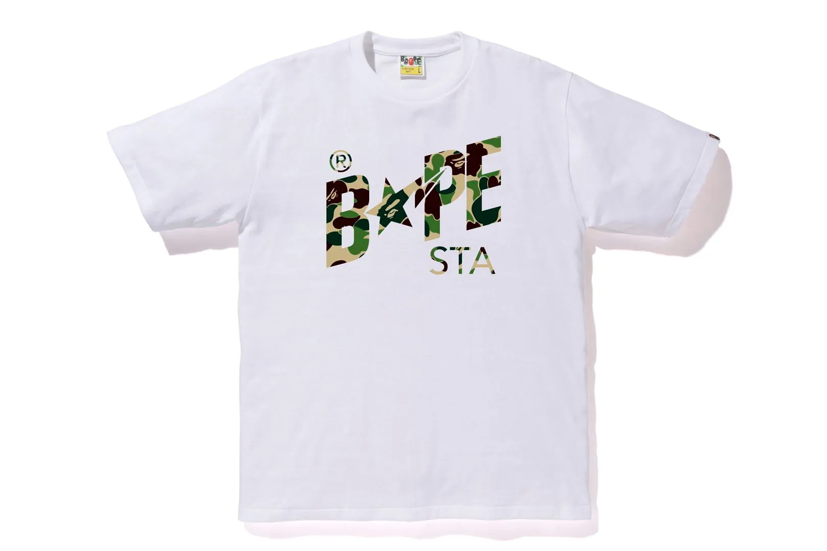 ABC CAMO BAPE STA LOGO TEE sold by Bape