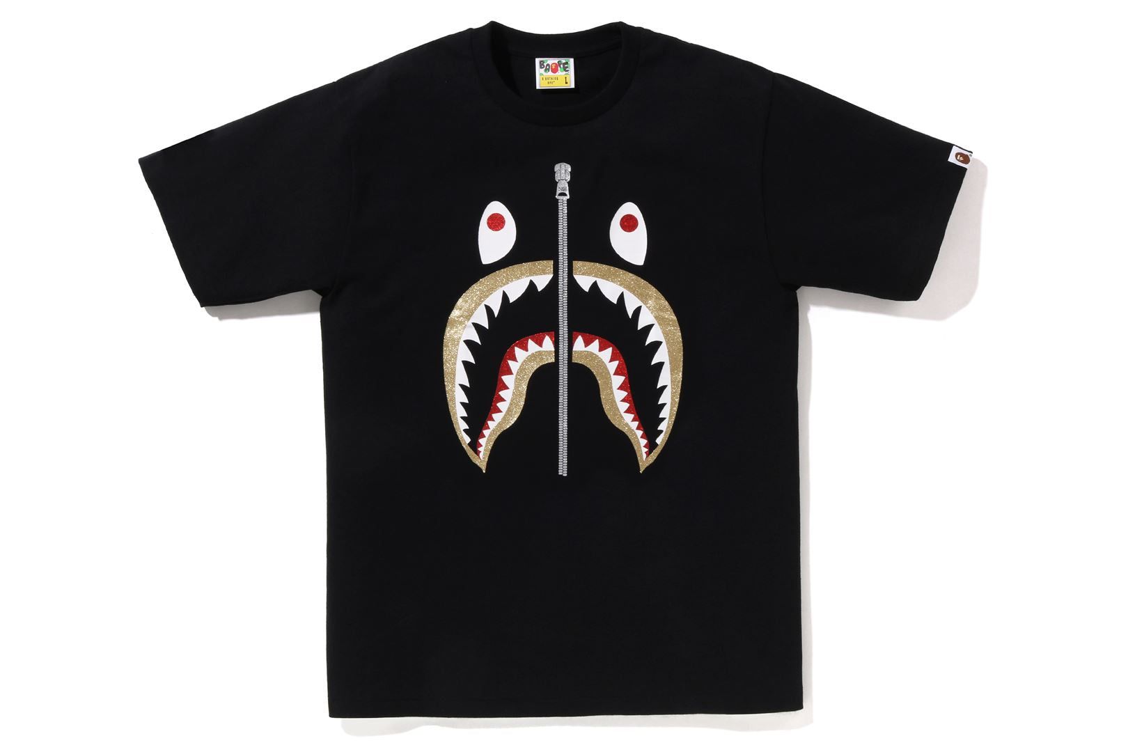 GLITTER SHARK TEE sold by Bape