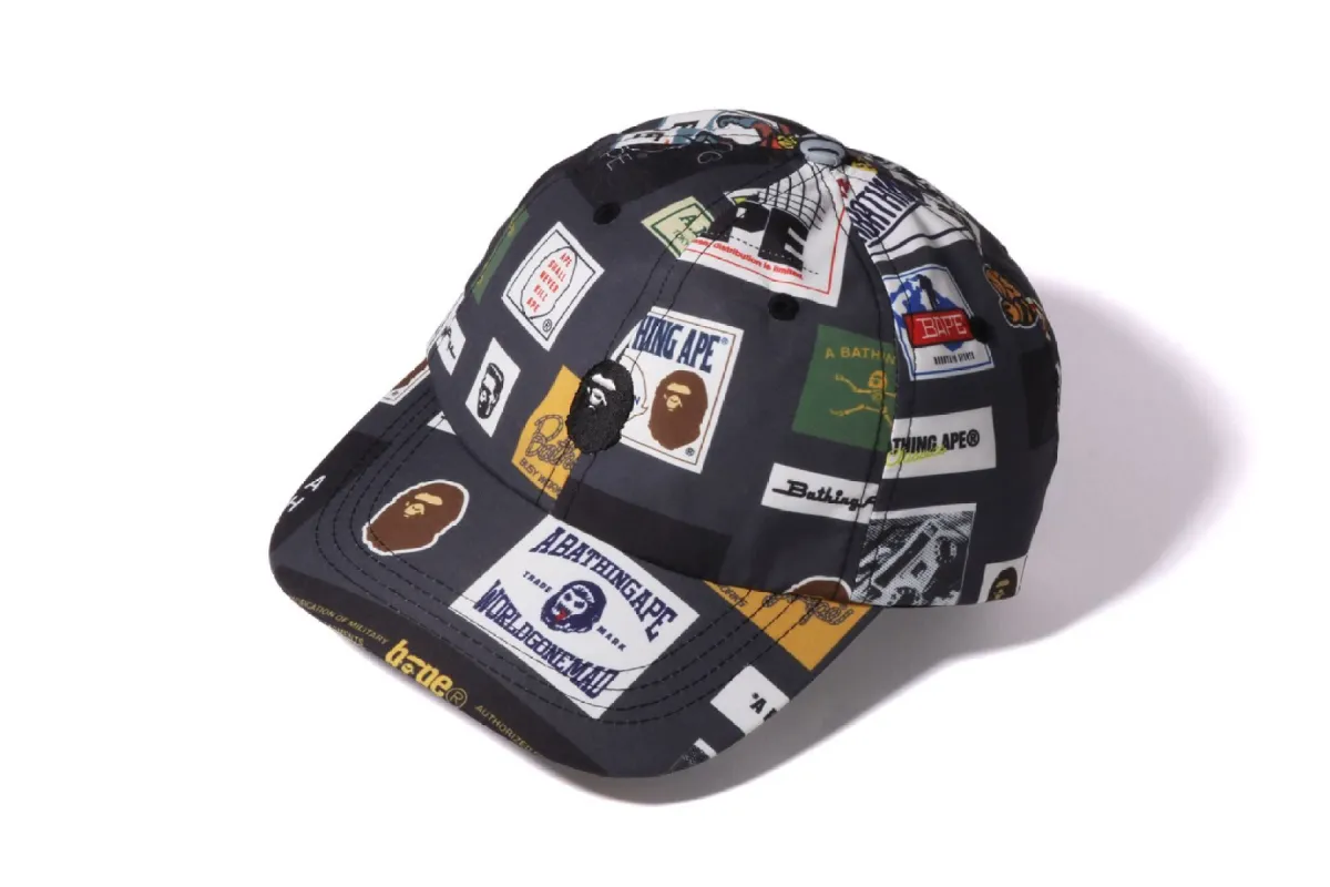 BAPE MULTI LABEL PANEL CAP sold by Bape