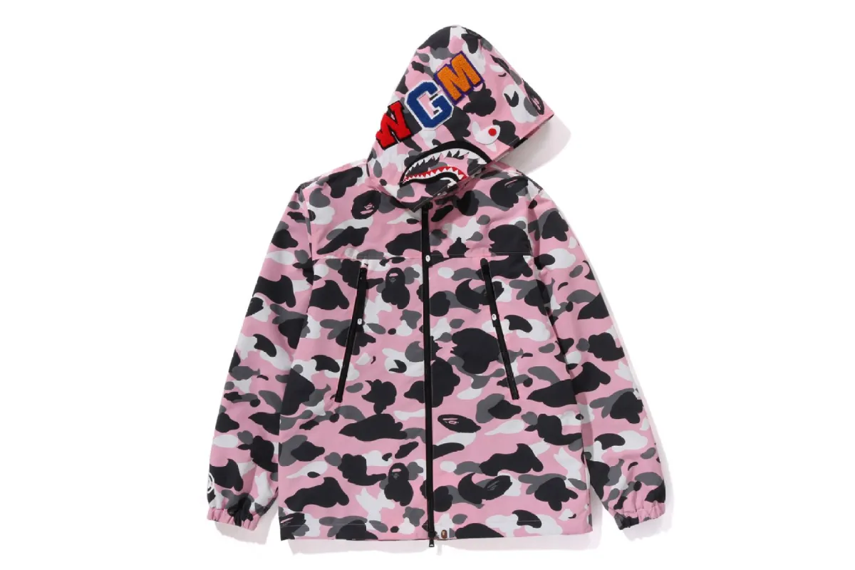 WARM UP CAMO SHARK HOODIE JACKET made by Bape