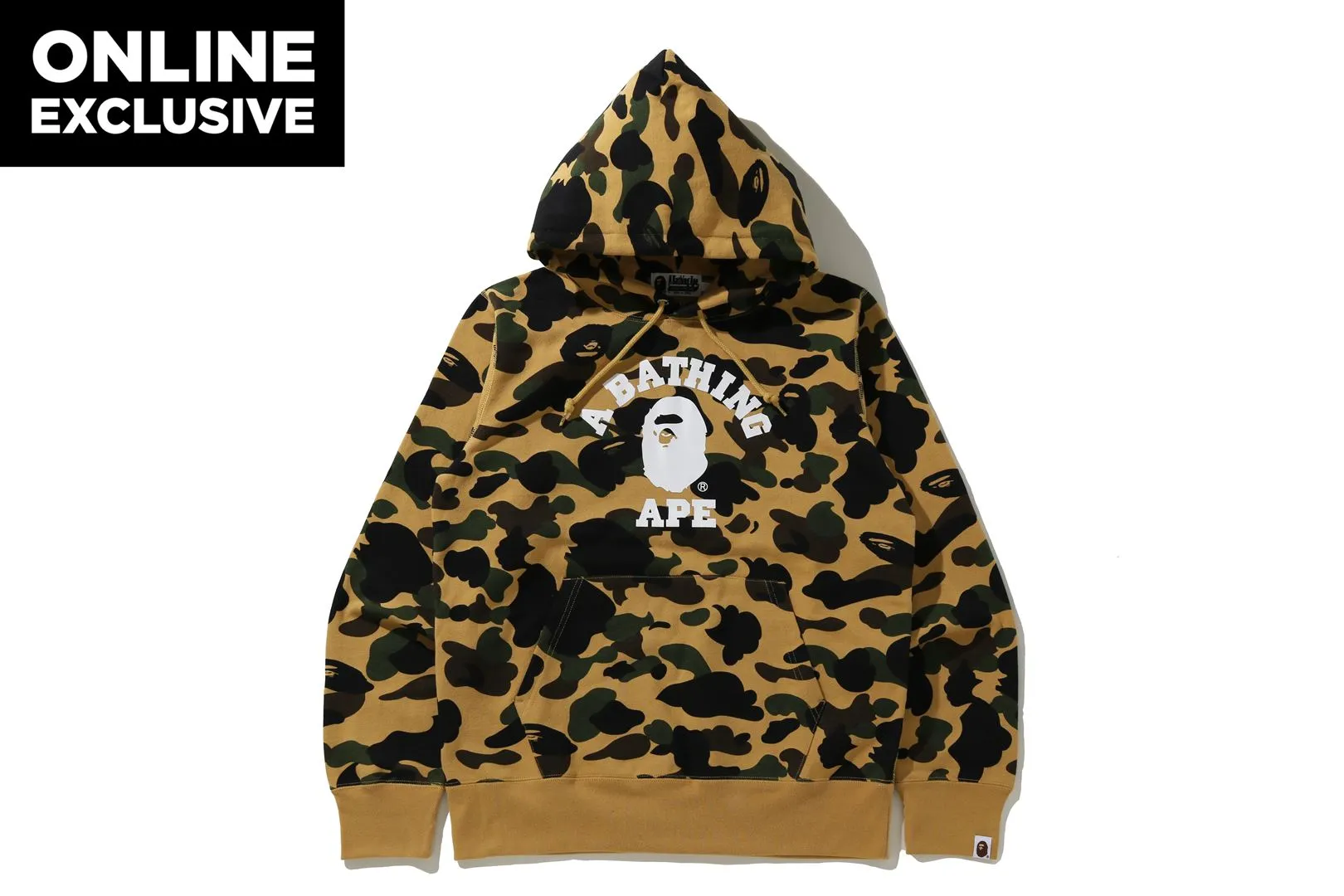 1ST CAMO COLLEGE PULLOVER HOODIE sold by Bape