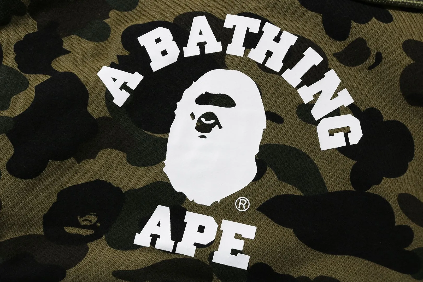 1ST CAMO COLLEGE PULLOVER HOODIE sold by Bape product image thumbnail 4