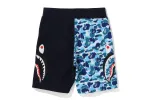 ABC CAMO SIDE SHARK SWEAT SHORTS sold by Bape