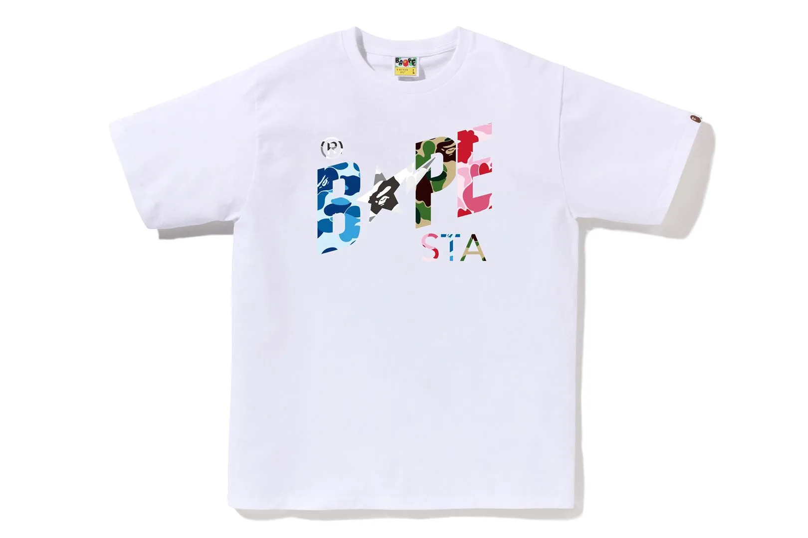 ABC CAMO CRAZY BAPE STA LOGO TEE sold by Bape product image thumbnail 3