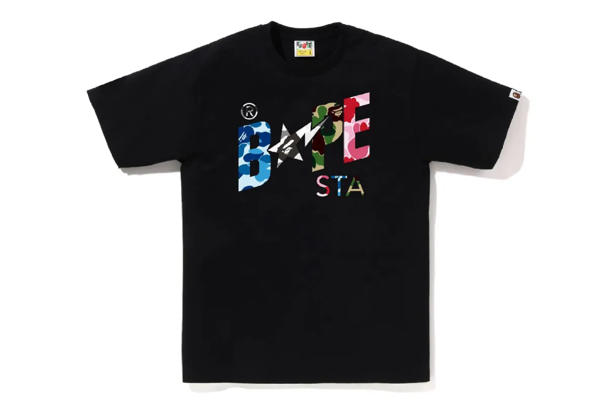 ABC CAMO CRAZY BAPE STA LOGO TEE sold by Bape