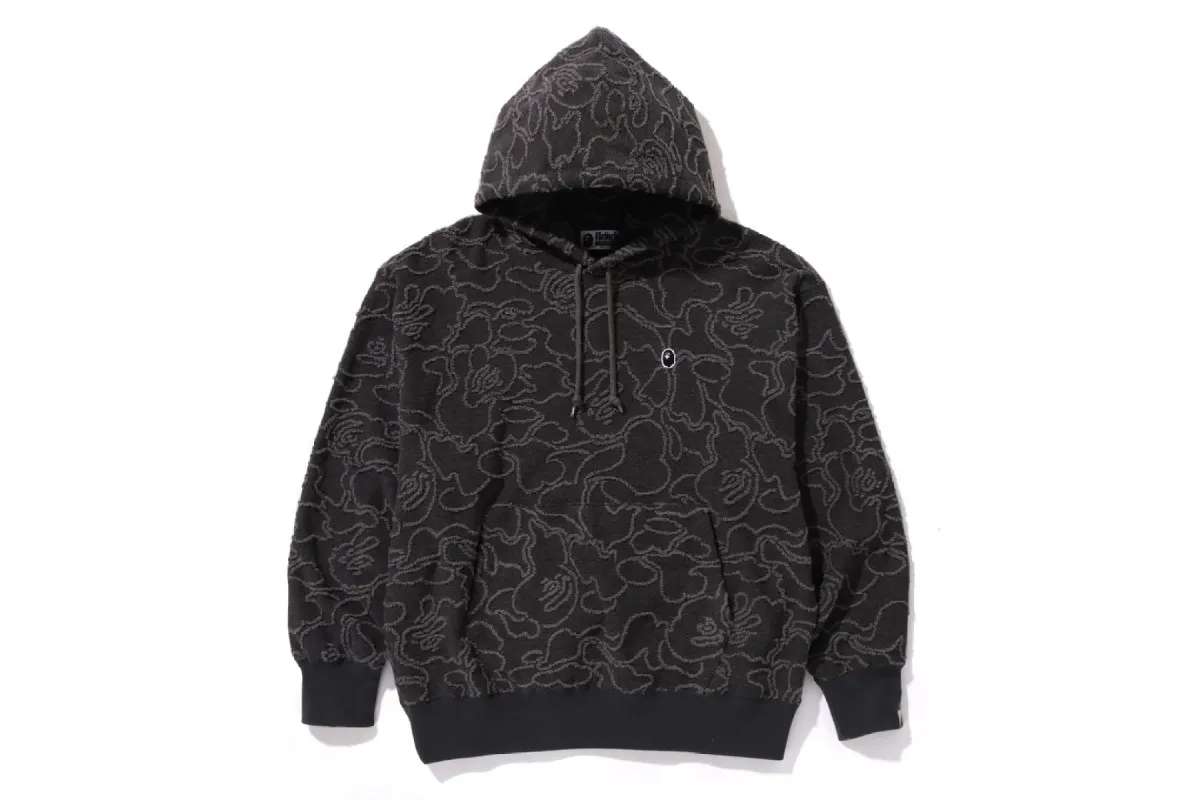 NEON CAMO JACQUARD RELAXED FIT PULLOVER HOODIE sold by Bape