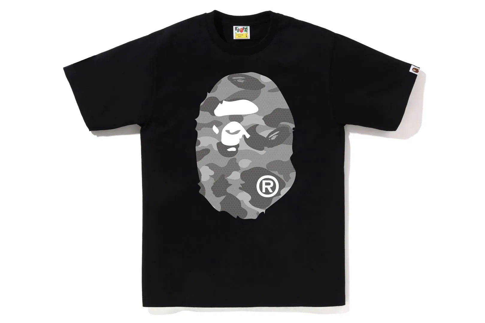 HONEYCOMB CAMO BIG APE HEAD TEE sold by Bape