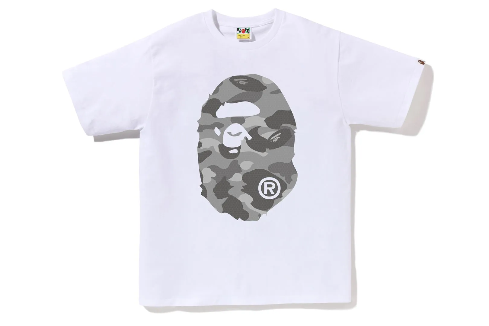 HONEYCOMB CAMO BIG APE HEAD TEE sold by Bape product image thumbnail 5