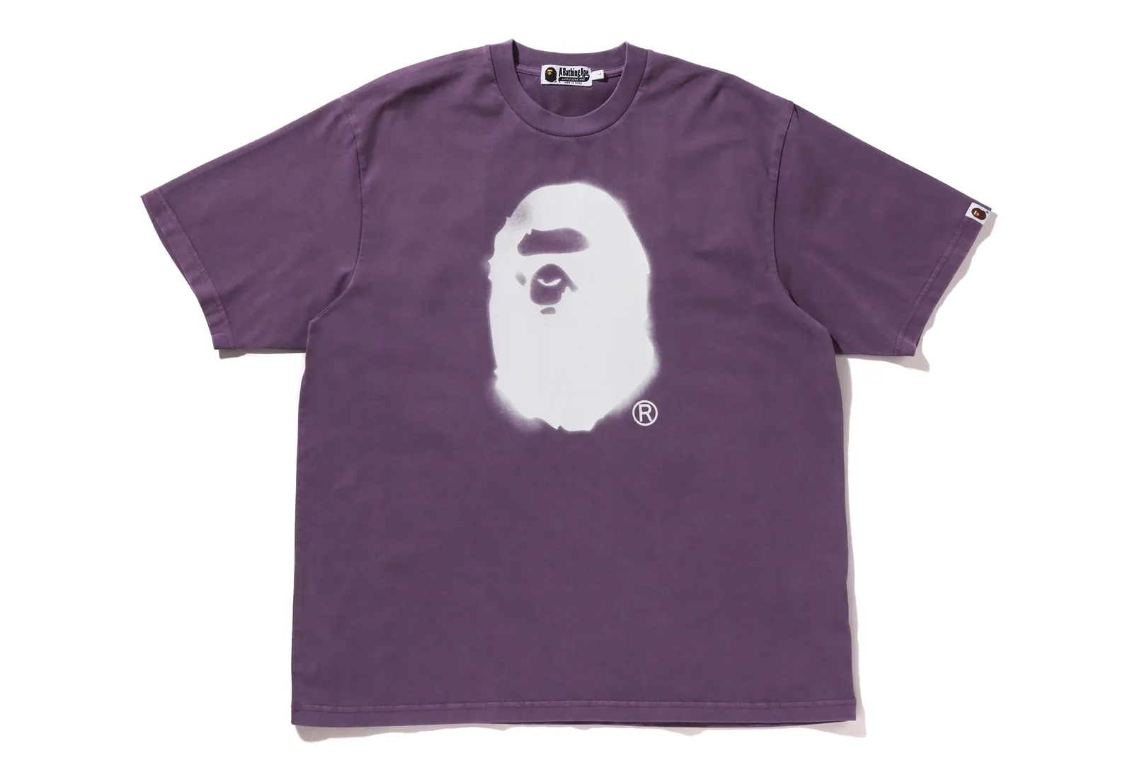 SPRAY APE HEAD GARMENT DYED RELAXED FIT TEE sold by Bape product image thumbnail 5