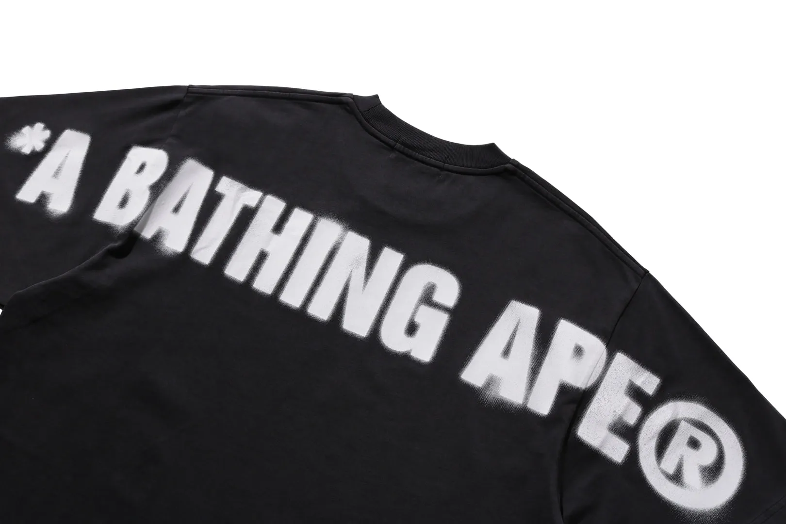 SPRAY APE HEAD GARMENT DYED RELAXED FIT TEE sold by Bape product image thumbnail 4